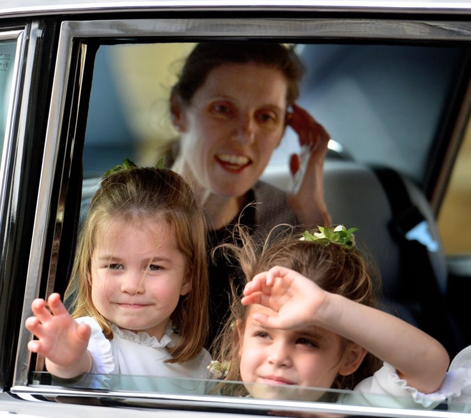 Maria Borallo with Princess Charlotte