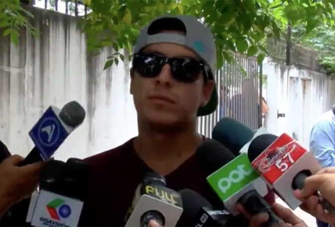 Richard Jurado outside the hospital