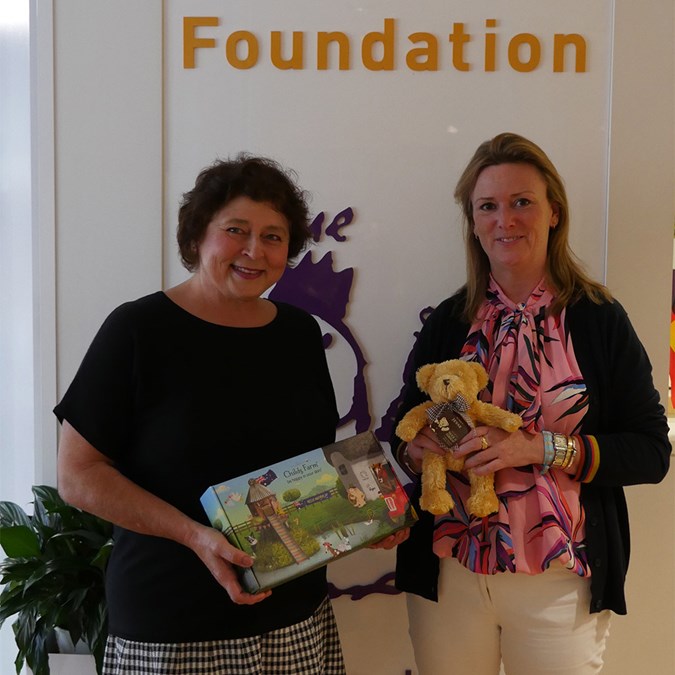 Alannah & Madeline Foundation CEO Lesley Podesta and Joanna Jensen together in Melbourne