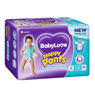 Bab0004 - BabyLove Nappy Pants Toddler 9-14kg