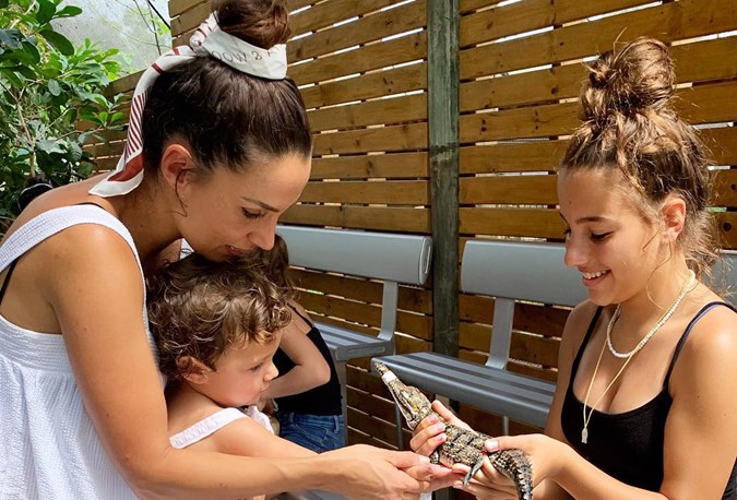 Snezana Wood with Eve and Willow