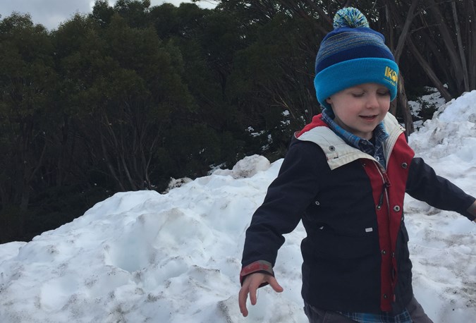 Enjoying the snow at Mt Baw Baw