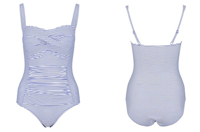 Cross Front One Piece Shapewear Swimsuit $22 from Kmart