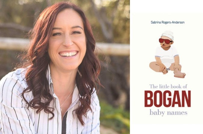 Sabrina Rogers-Anderson, author of 'The Little Book of BOGAN baby names". Images: Facebook