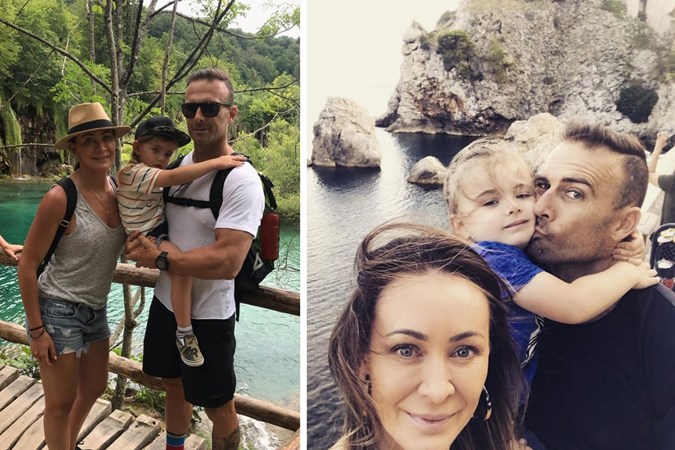 Michelle with partner Steve 'Commando' Willis and son Axel. Images: Instagram