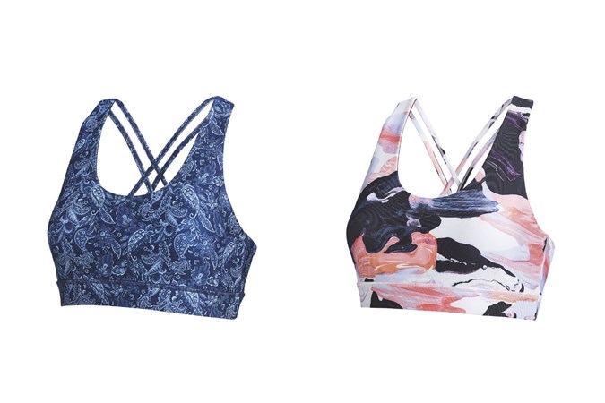 Women's fitness Crop tops. Image: Aldi