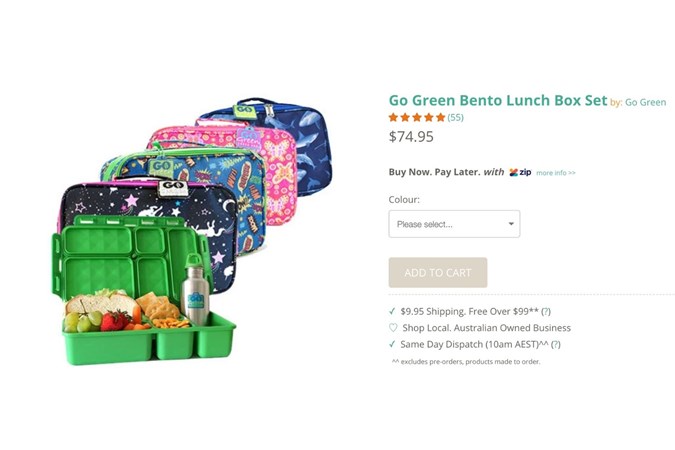 Go Green  Lunch boxes. Image: Hellogreen
