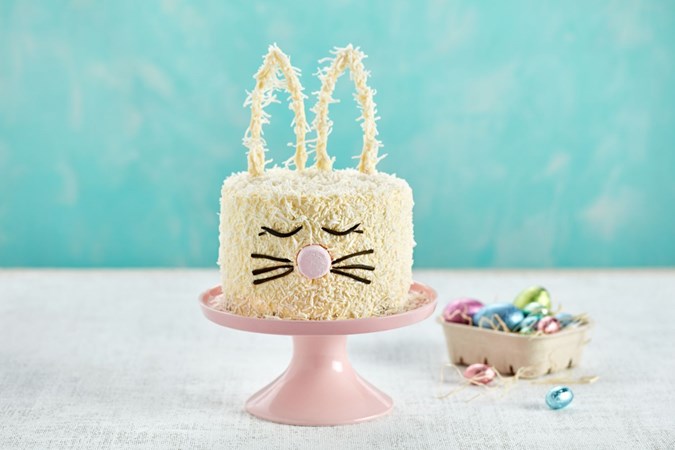 Coconut Orange Bunny Ear Cake