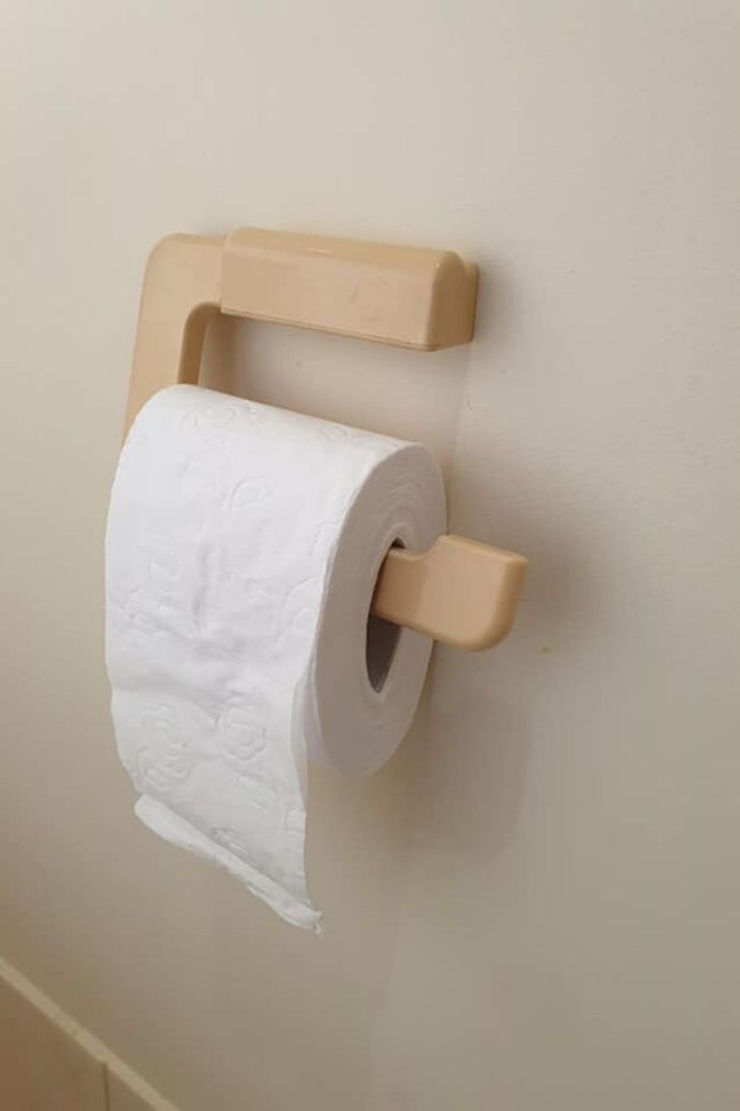 The toilet paper roll will spin slower once it's squashed. Image: Mums Who Budget & Save/Facebook