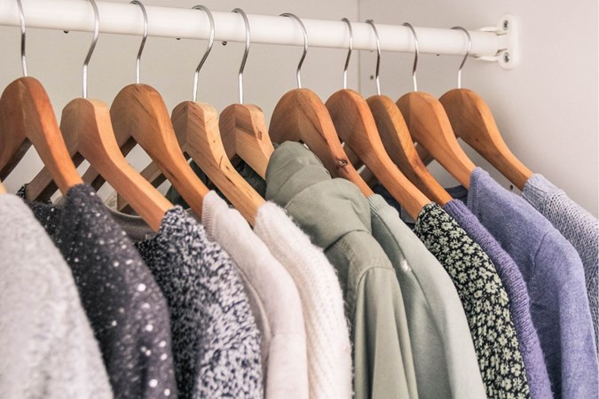 Matching hangers will instantly streamline your wardrobe