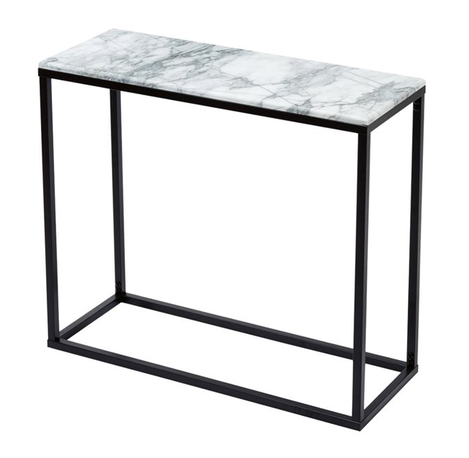 Marble hall table (credit: kmart)