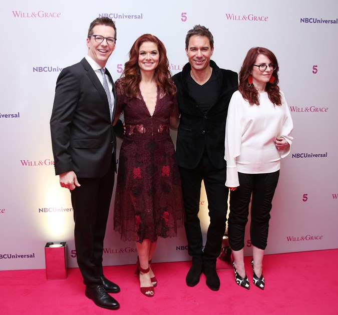 The cast of Will & Grace. Getty.